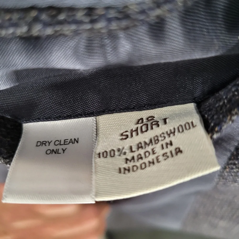 Pronto Uomo Sport Coat Mens 48 Short Charcoal Gray 100% Lambswool Blazer Jacket